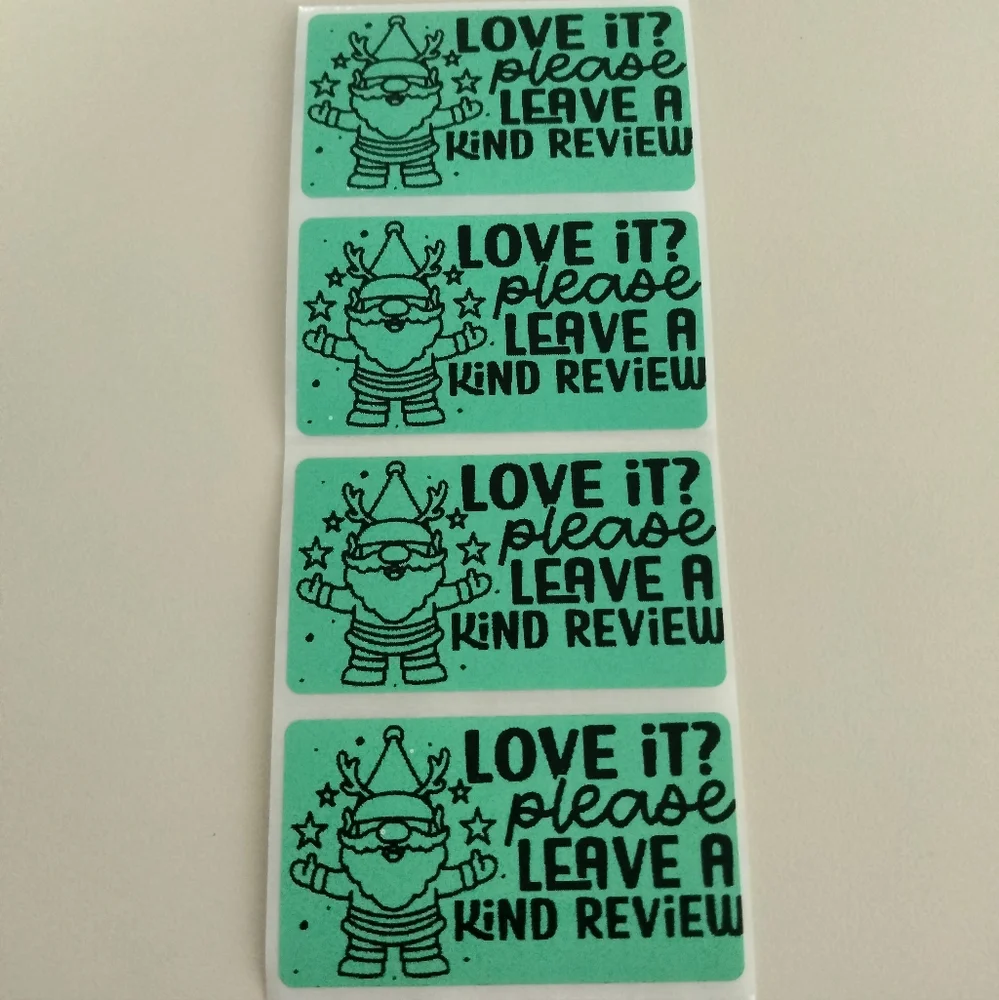💙100 Christmas Gnome- Shipping Labels Thermal Packaging Stickers 2.25